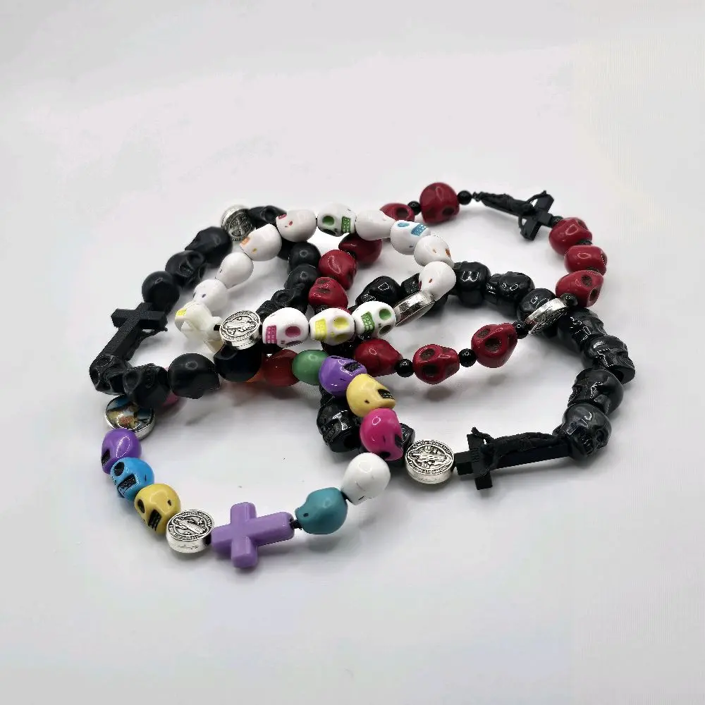 Skull Rosary Bracelet - One Decade Memento Mori (Homemade and Made