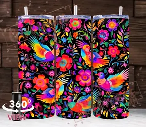 Colorful Mexican Bird Tumbler