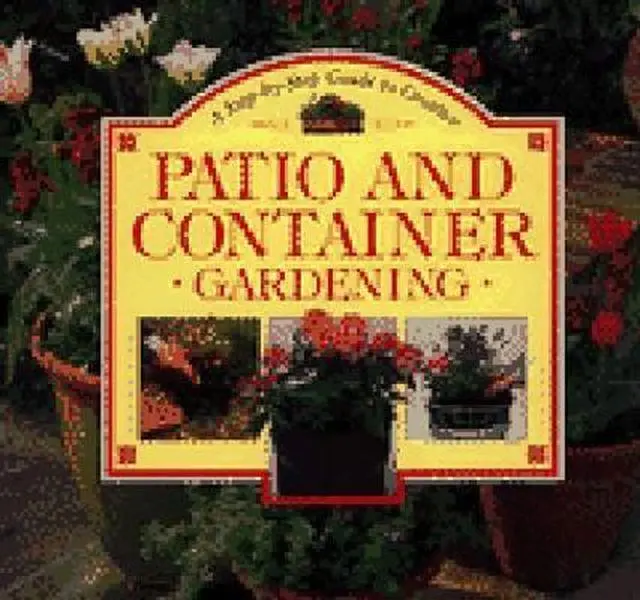 USED Book - A Step-by-step Guide to Creative Patio and Container Gardening (Step-By-Step Gardening Series) by Noel Richardson (Hardcover) - english