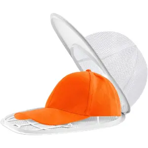 2-Pack Hat Washer Cage Hat Washer Compatible with Machine & Dishwasher for Baseball Caps (White)