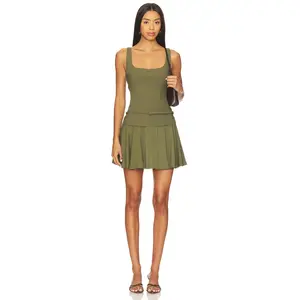 SOVERE Demi Mini Dress in Olive