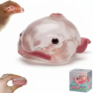 Blobfish Squeezy Toy, Fidget Friend Sugar Trail Blobfish Ugly and Cute Blobfish Squishy with Nose, Ultra Squishy and Moldable Slow Rise Relaxing Sensory Fidget Stress Toy for Adult