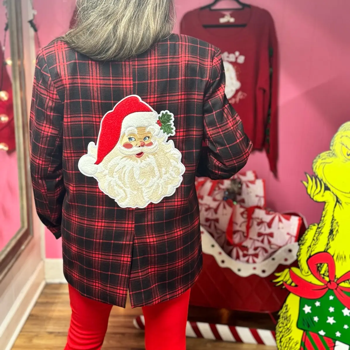 Christmas Santa Blazer Womenswear Cute