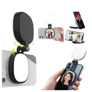 Portable photography light for mobile phone shooting accessory lamp with magnetic handle photo and video light self-timer with magnets live streaming self-timer LED pendant lamp portable charging self-timer lamp with wire charging ring-shaped lamp