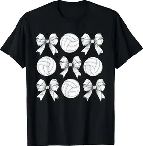 100% cotton Funny Volleyball For Girls Teens Women Volleyball Coquette T-Shirt women graphic shirts