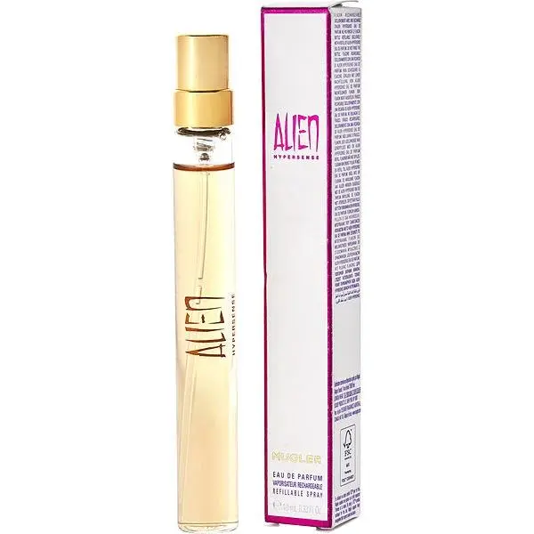 Mugler Alien Hypersense for Women Eau de Parfum Refillable Spray, 0.34 Ounce