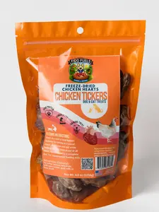 FIDO FUELS - Chicken Tickers - Bag of Single-Ingredient USA Treats for Dogs & Cats - Nutrient-Dense & Organ-Rich - Safe for All Breeds & Ages - Meal Topper or Training Reward