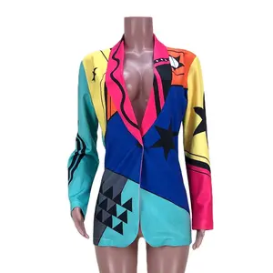 Multicolor Star Blazer