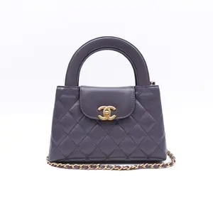 Pre-owned CHANEL Leather Shoulder Bags Kelly Grey Shoulder Bag T10390309
