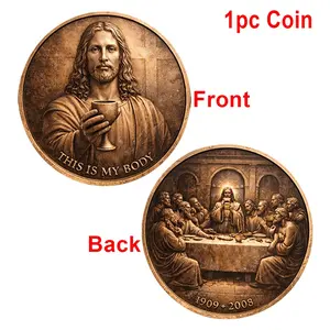 Jesus Last Supper Coin Collection, Religious Collectibles, Religious Memorial Coin, Religious Decor, Religious Decoration, Unique Gift for Family and Friends, Perfect Holiday Present