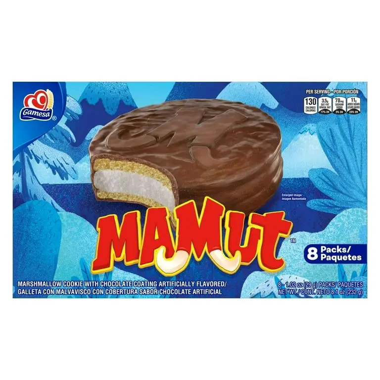 Galletas de Malvavisco Gamesa Mamut Caja de 8 Paquetes 8.1 oz con ...
