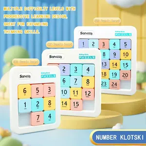 Digital Magnetic Slider Puzzle for Kids,brain teaser game， Montessori Math Learning Toys for Toddlers, Suitable for developing logical thinking from three years old, the perfect birthday gift