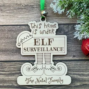 Personalized Elf Ornament, Elf Kits Welcome Back, Elf Surveillance