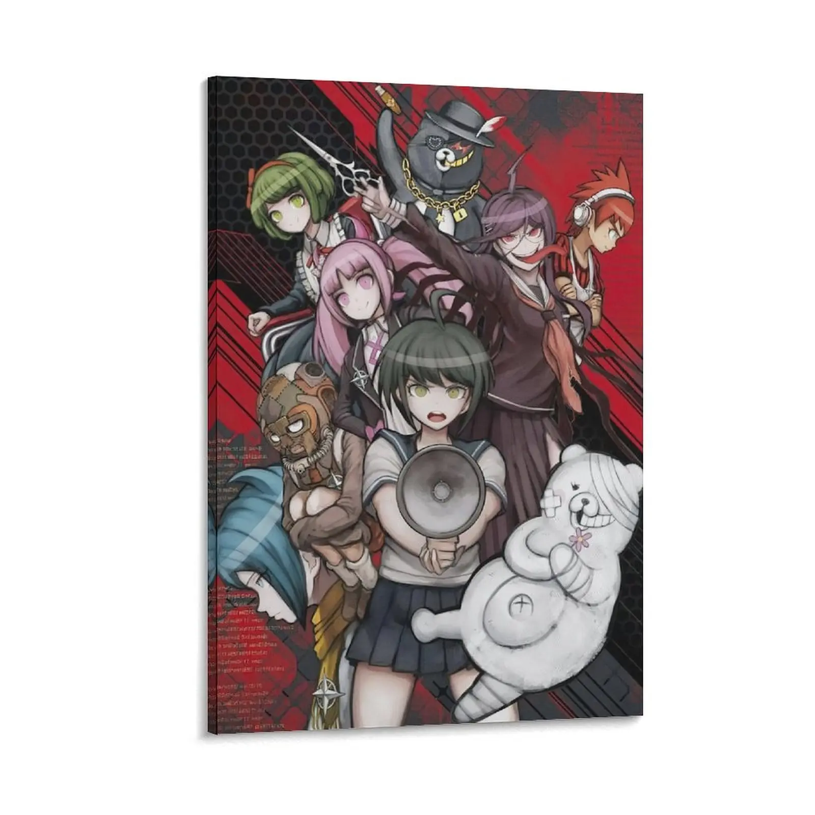 Danganronpas Anime Poster. Adventure Game Art. Canvas Print for Room Aesthetic. Wall Art for Home. Modern Decor Gift. Canvas Poster Decor Gift Frames Ornaments anime manga art print decoration artwork Artistic Photo Frame-.