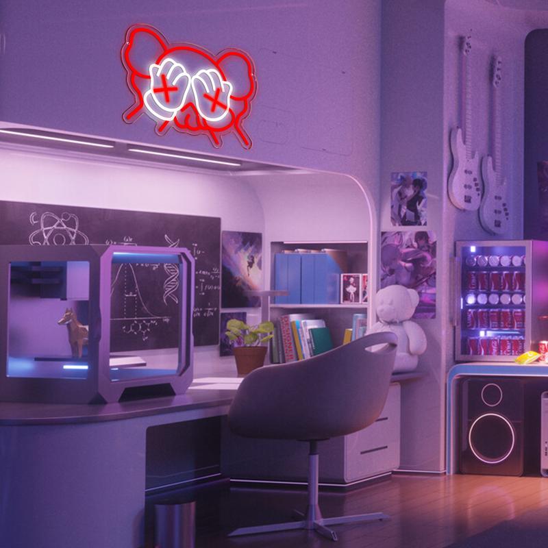 Kaws Led Neon Sign,Anime Neon Sign,Game Room Neon Sign,Custom Neon Sign,Retro Led Neon,Handmade Gift,Birthday Gifts