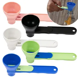 2-Pack BPA-Free Plastic Mini Funnels - Kitchen Utensil for Protein Powder, Pre-Workout Creatine, Coffee Powder, Valentine’s Day Gift
