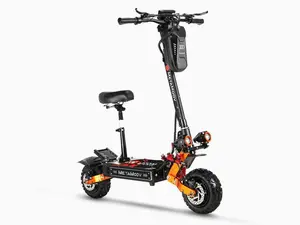 ZO01 Pro Off-Road Electric Scooter for Adults, Dual Motor 6000W Peak Power Up to 55MPH, 60V 35Ah Battery 60 Miles Range, 11" Thick Off-Road Tires, Foldable E-Scooter with Removable Seat, NFC + Password Unlock, UL 2272 Certified