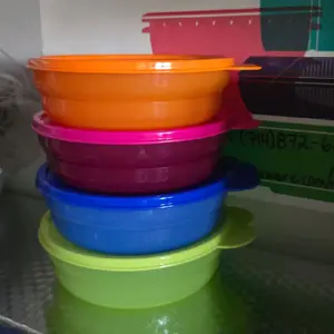cereal bowls Tupperware colorful