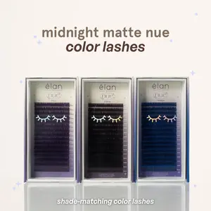 midnight matte NUE color lashes