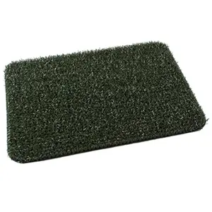 212 MAIN Flair Evergreen Classic Clean Machine Scraper Mat - 18x30 in. Plastic Grass Rugs, Outdoor Rug for Clean Surface