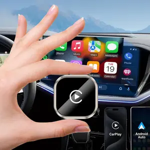 2026 CarPlay Adapter 2 in 1 Wireless Bluetooth Car Adapter for Apple iOS Android Devices USB Port Fast Connection Low Latency Automotive Electronic Accessory