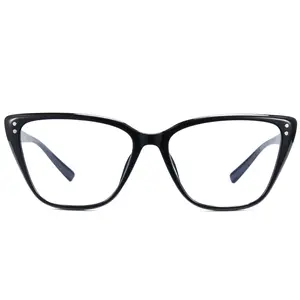 Cyxus Ins Style Anti-Blue Light Eyeglasses，Cat eye Frame，UV 400 Protection,for Computer & Gaming,for Daily Decor，Reading Newspapers and Videos，8291