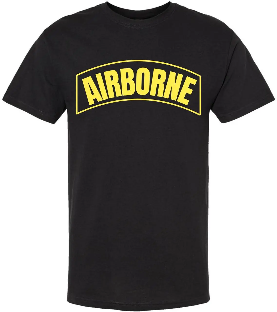 Airborne Logo Army T-Shirt | U.S. Paratrooper Military Tactical Logo 100% Cotton Short Sleeve Tee Shirt