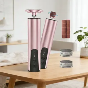 2-In-1 Electric Pedicure Foot File, 6-Speed Adjustable, Gentle Callus Remover, Rechargeable Waterproof Design, Includes Sandpaper & Drill Bit, Foot File Tool