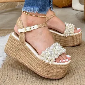 White Pearl and Rose Women's Sandals for Perfect Style - Girl, Shoe