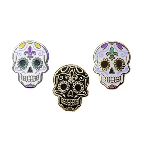 Sugar Skull Enamel Pin