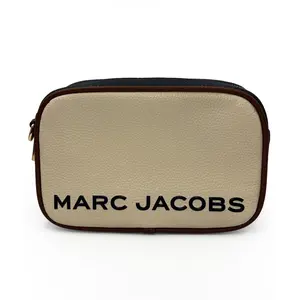 Marc Jacobs CB Bold Flash Crossbody Bag Everyday Logo Statement Textured Finish Zip Top Closure Lightweight Structured Shape