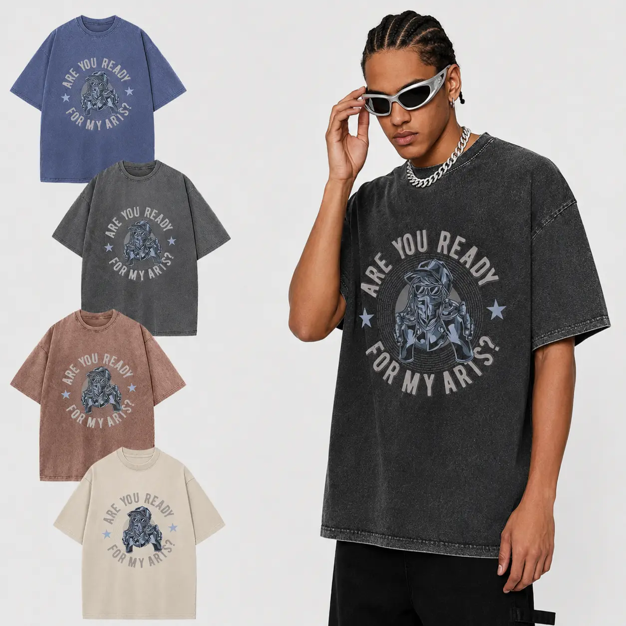 Vintage Washed Oversized T Shirt for Men and Women, Street Art Graphic Print Short Sleeve Crewneck Tee, Loose Straight Fit Casual Top for Hip Hop Style, Skateboarding, Concerts, Festivals, Vacation, Weekend Wear and Everyday Outfits