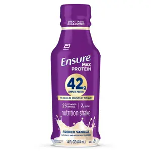 High Protein Chocolate Nutrition Shake, 42g Protein, Ready to Drink Beverage, 14 fl oz