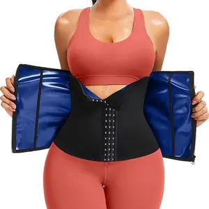 Snatched Waist Trainer for Women Tummy Control Zip-Up Sculpting Corset Sauna Effect Workout Band