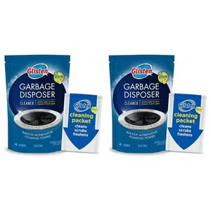 Garbage Disposer Cleaner and Freshener, Sink Disposal Odor Eliminator with Foaming Action, Lemon Scent, 4 Packets (2 Pack)