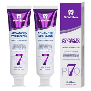 DrWhiten 7-Pro Toothpaste,Upgraded Purple Power Advanced Whitening Toothpaste Formula with 7 Probiotics, Deep Enamel Repair, Fresh Breath, Daily Enamel Care Oral Intensive