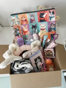 Cat-Themed Gift Bundle – 18+ Kawaii Accessories Set with Video