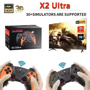 Built-in emulator game console, retro game console, controller, plug-and-play video game console with 4K HD quality, HDMI output for TV, dual wireless 2.4G controllers, retro game controller with 64G/128G games, PSP arcade. console build