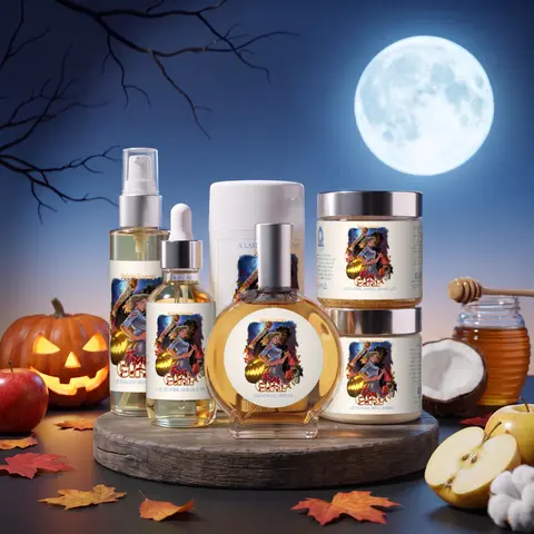 Fable Beauty - 6-Piece Body Care & Perfume Gift Set – Full Size Fragrance, Body Frosting, Sugar Scrub, Hair Oil, Shave Oil & Deodorant