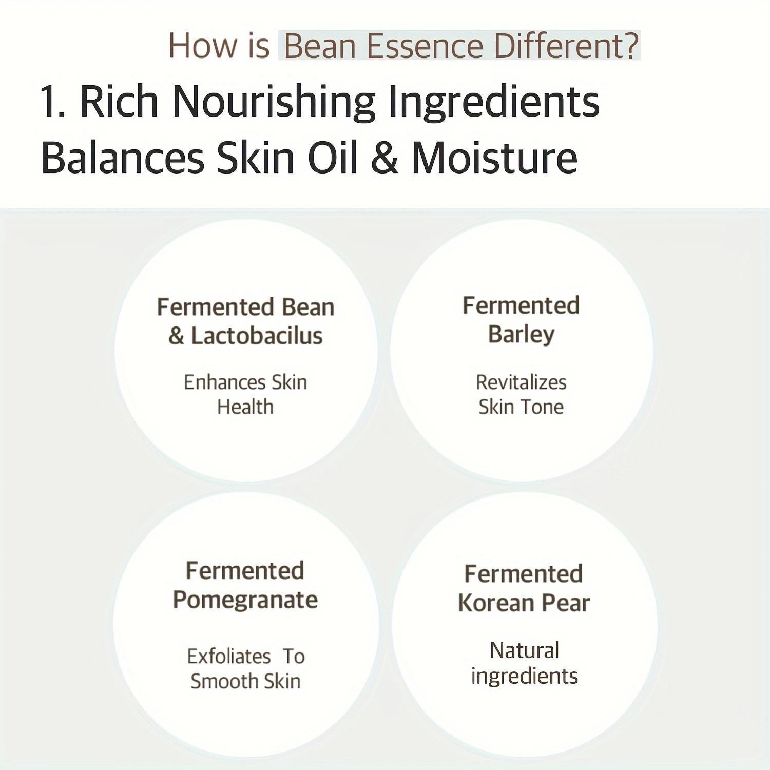 Jungshea Bean Essence: Gentle exfoliation ,Anti-Aging & Skin Glow Serum,Hydrate, Brighten & Revitalize Your Skin! Skincare