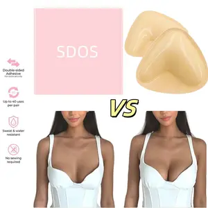 SDOS Push Up Sticky Inserts Double-Sided Adhesive Bra Pad Ultra Lift snowy Bra Inserts Resuable Sticky Bra Cup Womenswear underwear comfort Triangleserts