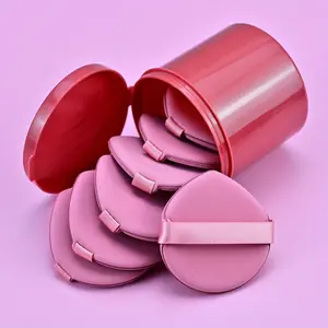 HomeDailyEss 7 pieces of air cushion makeup sponges, including a storage box, available in round or teardrop shapes. This is a dual-purpose makeup set for both dry and wet use, suitable for foundation, BB cream, etc.