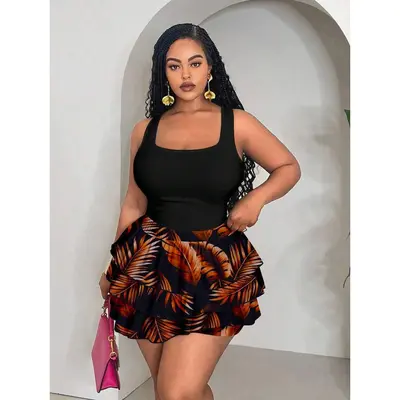 Bodysuit and Skirt Outfits Plus Size TikTok Shop
