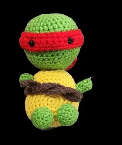 Ninja Turtle Amigurumi Crochet Doll