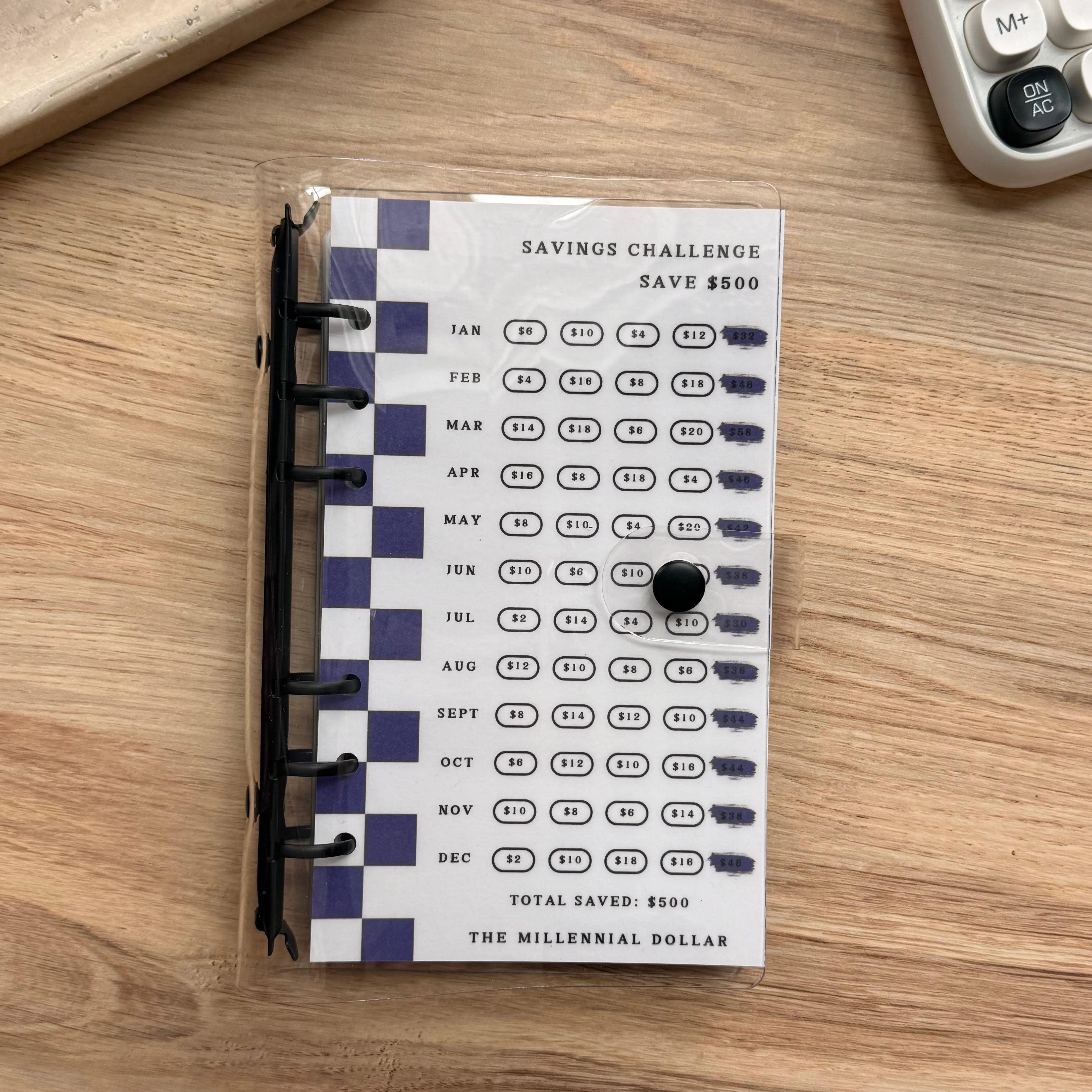 Purple Haze Desktop Personal Organiser Binder Bundle - Weekly Planner, Card Stock, Structured Layout $500 Weekly Steps Plan, Sinking Funds, Budget Tool, Dashboard View, Easy Guide, Holiday Spending Support for Money Habits