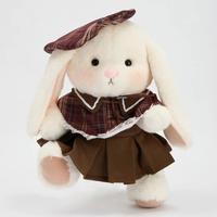 Retro Red and Brown plaid Skirt Bunny