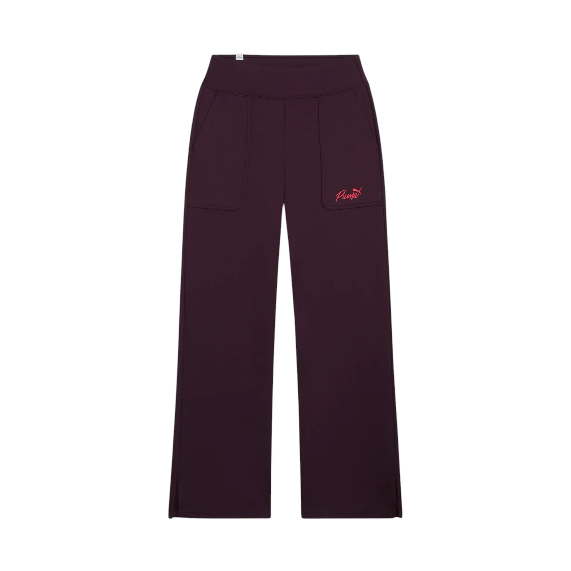 PUMA Womens Live In Hight Waisted Straight Pants Casual - Purple