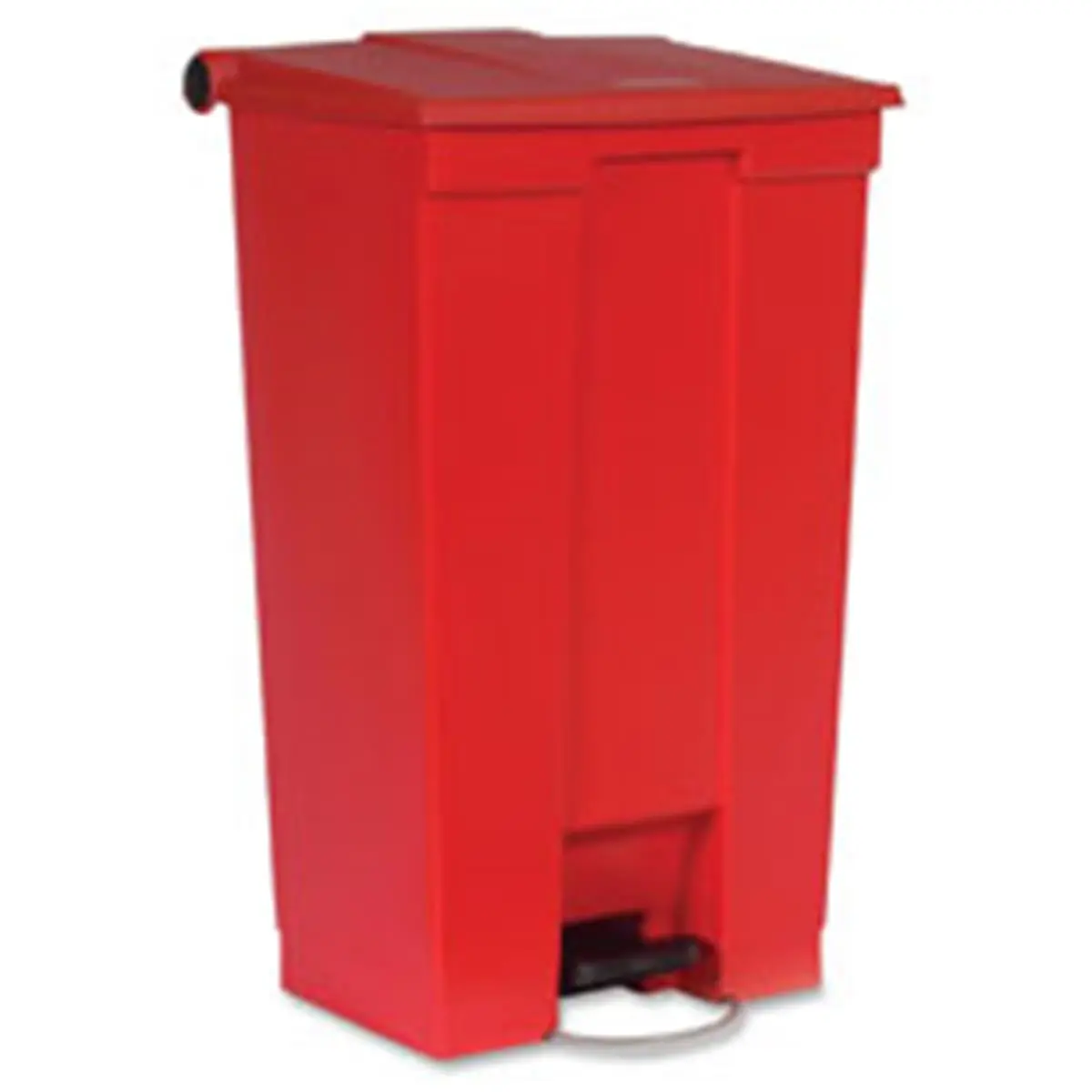 212 MAIN Step-on Type Plastic Sanitary Bin, Rubbermaid Commercial Products RCP614600RED - Red, Fire Safe, Odor Lock, Pedal Open Design for Baby & Maternity Spaces
