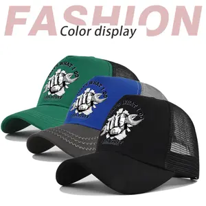 3Pcs Mechanic Wrench Fist Graphic Trucker Hats, That's What I Do I Fix Stuff Mesh Breathable Baseball Caps Unisex Vintage Outdoor Casual Sun Hats