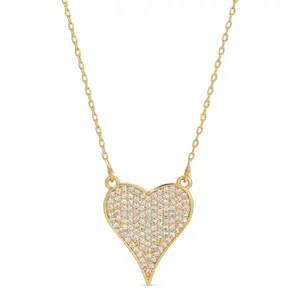 Pavé Heart Necklace